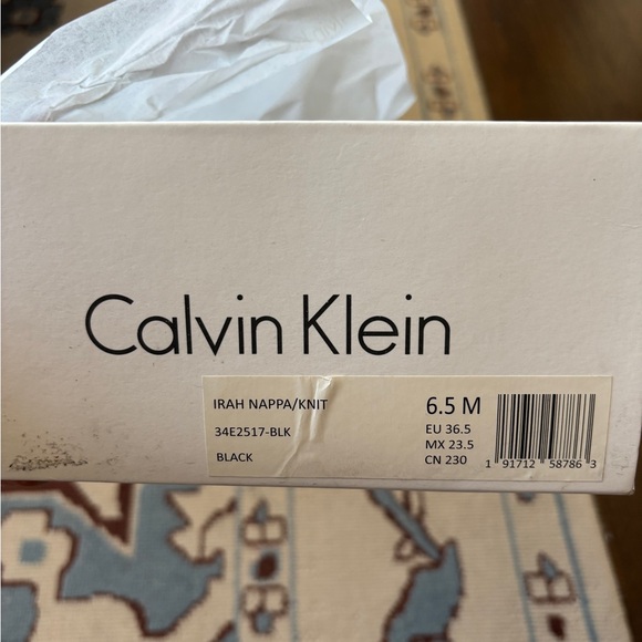 Calvin Klein Triple Strap Black Sneakers - Picture 4 of 4